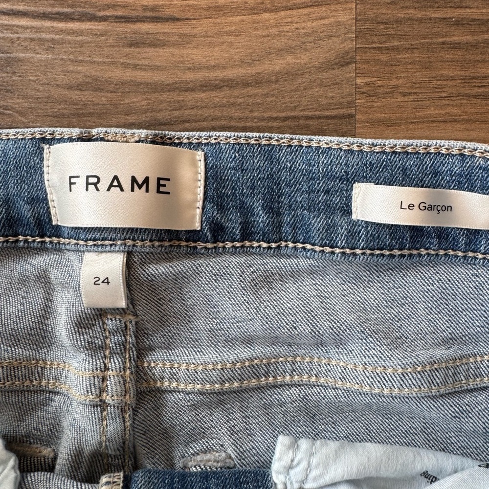 Frame Le Garcon in Daphne Blue Jean in sz 24 - Picture 7 of 13